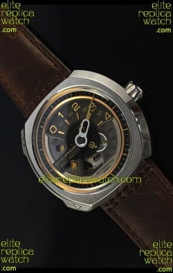 SevenFriday V02-01 Miyota 82S7 Movement 1:1 Edition Gold/Brown Dial