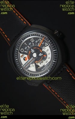 SevenFriday V02-01 Miyota 82S7 Movement 1:1 Edition Carbon Dial