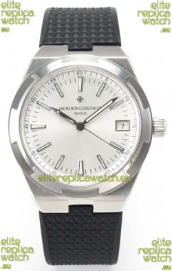 Vacheron Constantin Super Clone Overseas Edition Steel Casing and Dial in Rubber Strap
