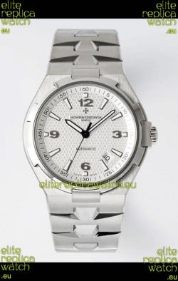 Vacheron Constantin Overseas 1:1 Mirror Swiss Replica Watch in White Dial - Steel Strap