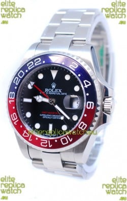 Rolex GMT Masters II 2011 Edition Replica Blue and Red Ceramic Bezel Watch