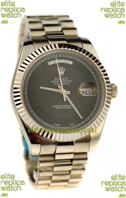Rolex Day Date Silver Swiss Replica Watch