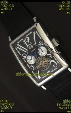 Franck Muller Tourbillon Japanese Replica Watch in Black Dial