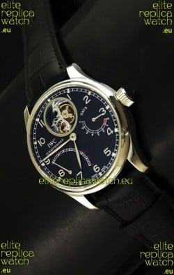 IWC Portugese Mystere TourbillonSwiss Replica Watch in Black Dial