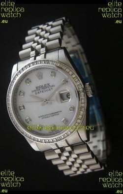 Rolex Datejust Japanese Replica Automatic Watch in White Dial