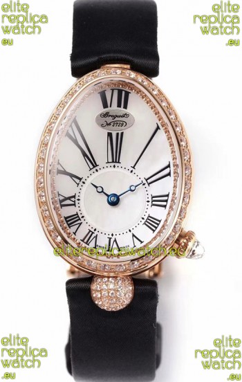 Breguet Reine De Naples Ladies Rose Gold Swiss 1:1 Edition Replica Watch 