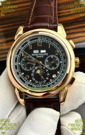 Patek Philippe Grand Complications 5270 Swiss Replica Watch in Rose Gold Casing