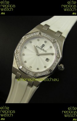 Audemars Piguet Royal Oak Ladies Quartz Replica Watch in Steel Case