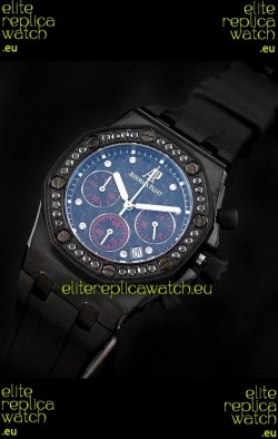 Audemars Piguet Royal Oak Offshore Lady Alinghi Swiss Watch in Blue Dial