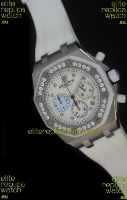 Audemars Piguet Royal Oak Offshore Lady Alinghi Swiss Watch in White Dial