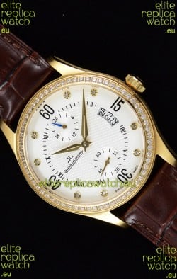 Jaeger LeCoultre Master Control Yellow Gold Swiss Replica Watch 