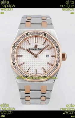 Audemars Piguet Royal Oak 33MM Two Tone Casing White Dial 1:1 Mirror Replica Watch
