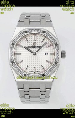 Audemars Piguet Royal Oak 33MM 904L White Black Dial 1:1 Mirror Replica Watch