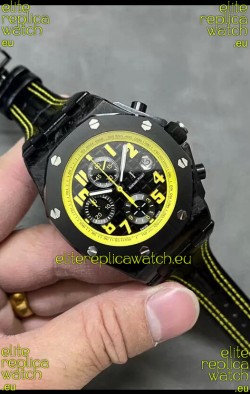 Audemars Piguet Royal Oak Offshore Bumble Bee Chronograph Black Dial - Forged Carbon Casing