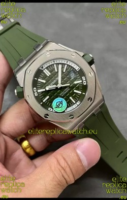 Audemars Piguet Royal Oak 1:1 Ultimate Swiss Replica Watch Green Dial Cal.3120 Movement