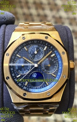 Audemars Piguet Royal Oak Perpetual Calendar Swiss Replica 904L Steel in Yellow Gold Casing