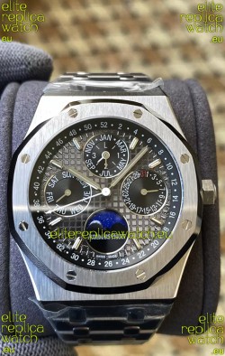 Audemars Piguet Royal Oak Perpetual Calendar Swiss Replica 904L Steel in Grey Dial 