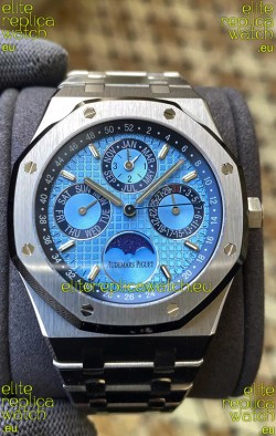 Audemars Piguet Royal Oak Perpetual Calendar Swiss Replica 904L Steel in Blue Dial