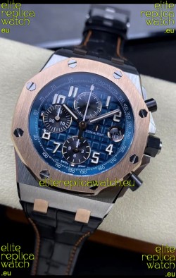 Audemars Piguet Royal Oak Offshore Blue Dial Chronograph 1:1 Mirror Replica Watch - 904L Steel