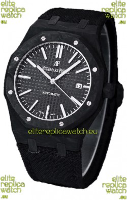Audemars Piguet Royal Oak Ref.15400 Forged Carbon Casing Watch Black Dial in 1:1 Mirror Replica