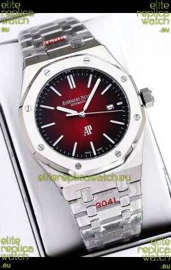 Audemars Piguet Royal Oak Jumbo Extra Thin Edition Watch in Red Dial - 39MM in 904L Steel Case