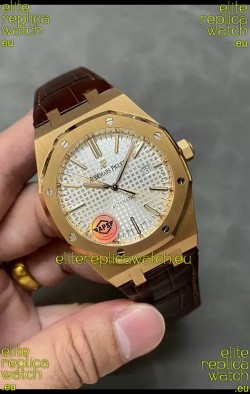 Audemars Piguet Royal Oak 15510 50th Anniversary 41MM White Dial Rose Gold 41MM 1:1 Mirror Replica