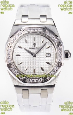 Audemars Piguet Royal Oak 33MM 904L Steel Quartz White Dial Swiss Replica Watch