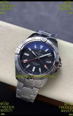 Breitling Avenger GMT Automatic 44 Swiss 1:1 Super Clone Replica Watch - Black Dial 