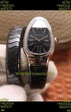 Bvlgari Serpenti Edition Black Ceramic Replica Watch in 1:1 Mirror Quality 