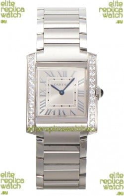 Cartier Tank Francaise Stainless Steel Swiss Quartz Replica Watch 25.70MM