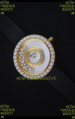 Chopard Happy Dreams 36MM Black Strap in White Dial