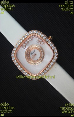 Chopard Happy Diamonds 38MM White Strap in White Dial