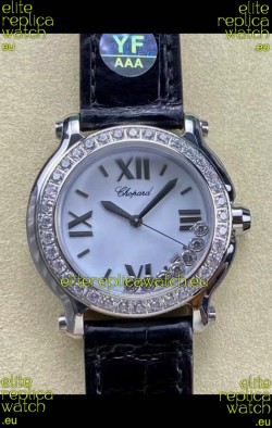 Chopard Happy Sport 1:1 Mirror Swiss Quartz Watch 36MM in 904L Steel White Dial