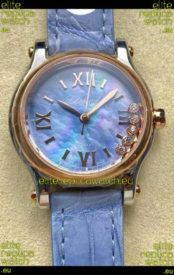 Chopard Happy Sport 1:1 Mirror Swiss Automatic Replica Watch 36MM in Rose Gold Casing