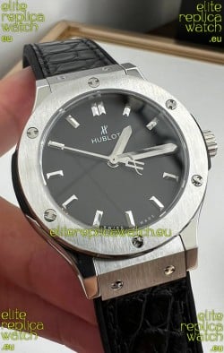 Hublot Classic Fusion Stainless Steel 33MM Black Dial Swiss Quartz Movement Watch 1:1 Mirror Quality