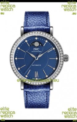 IWC Portofino IW659601 Automatic Moon Phase Steel Casing Watch in Blue Dial 37MM