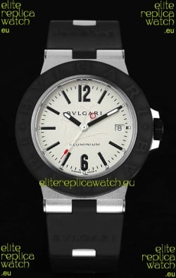 Bvlgari Aluminum 1:1 Mirror Swisss Replica Watch in White Dial - Steve Aoki Edition 