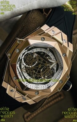 Hublot Big Bang UNICO Sang Bleu II Rose Gold 1:1 Mirror Quality Swiss Replica Watch 