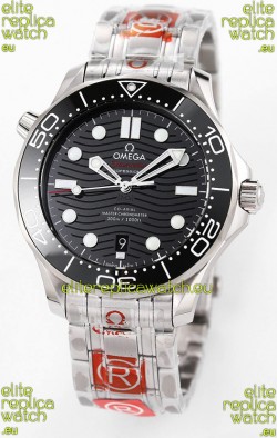 Omega Seamaster 300M Master Chronometer Black Swiss 904L Steel 1:1 Mirror Replica Watch