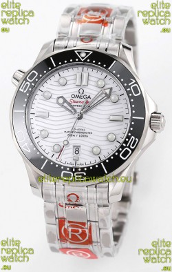 Omega Seamaster 300M Master Chronometer White Swiss 904L Steel 1:1 Mirror Replica Watch