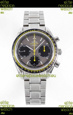 Omega Speedmaster Racing 904L Steel Chronograph 1:1 Mirror Replica in Grey Dial