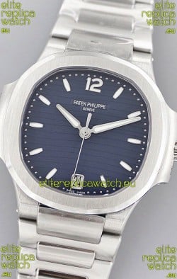 Patek Philippe Nautilus 7118/1A Blue Dial 1:1 Mirror Swiss Replica Watch in 904L Steel 