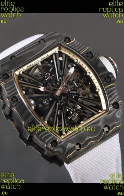 Richard Mille RM12-01 Carbon Fiber Case Genuine Tourbillon Movement 1:1 Mirror Replica Watch