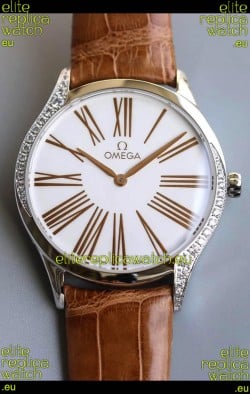 Omega De Ville Tresor Edition Swiss Quartz Watch 36MM Steel Casing White Dial