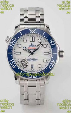 Omega Seamaster 300M Co-Axial Master Chronometer White/Blue Swiss 1:1 Mirror Replica Watch