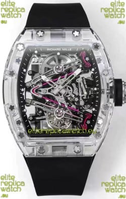 Richard Mille RM38-02 Sapphires Bubba Watson Black Rubber Tourbillon Movement 1:1 Mirror Replica