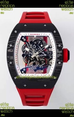 Richard Mille RM055 Black Carbon Casing 1:1 Superclone Genuine Tourbillon Watch 
