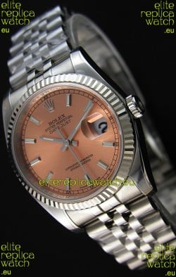 Rolex Datejust Japanese Replica Watch - Champange Dial in 36MM with Jubilee Strap