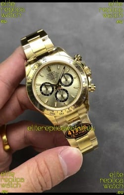 Rolex Cosmograph Daytona M126518 Yellow Gold Casing and Gold Dial Original Cal.4131 Movement