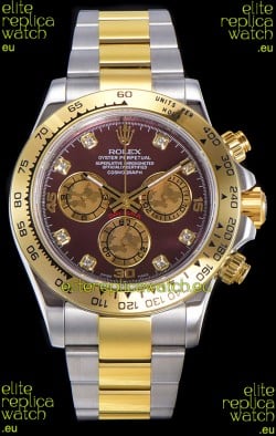 Rolex Daytona Two Tone Yellow Gold Original Cal.4130 Movement - 1:1 Mirror 904L Steel Watch
